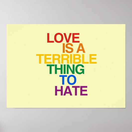 LIEFT IS EEN TERRIBELE ZAAK OM TE HATE - .png Poster (Voorkant)