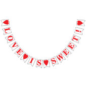 LIEFT IS ZWET! WEDING SIGN DECOR VLAGGETJES (Alle)