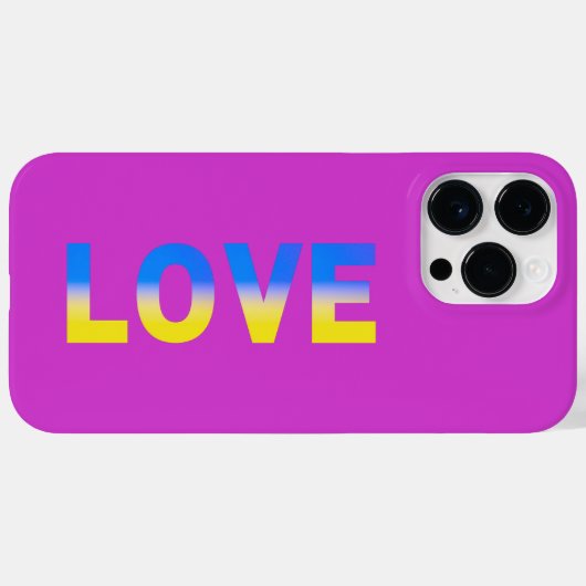 LIEFT Oekraïne Geïnspireerde blauwe gele vrede in  Case-Mate iPhone Case (Achterkant (horizontaal))