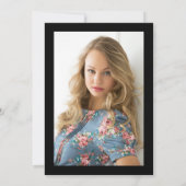 lieftallige ceremonie afstuderen kaart (Achterkant)