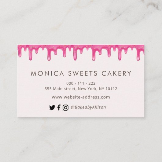 lieftallige prinkles chocolade aangepast visitekaartje (Achterkant)