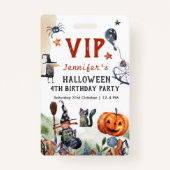 LiefWaterverf kinderen Birthday Halloween VIP Badge (Voorkant)