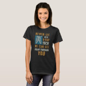 Lieg nooit tegen een röntgentechnicus t-shirt (Voorkant volledig)