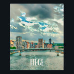 Liège België Foto van Vintage Poster<br><div class="desc">Luik, voorheen geschreven Liége; ook Liége of Lièche in het Litouws; in het Nederlands: Luik; in het Duits: Lüttich; in het Waals: Lîdje, ook bekend als "La Cité ardente", is een Franstalige stad in het oosten van België. Het is de hoofdstad van de provincie Luik en de economische hoofdstad van...</div>