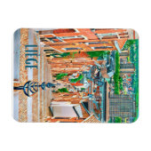 Liège Belgique Photo Vintage Magneet (Horizontaal)