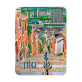 Liège Belgique Photo Vintage Magneet (Verticaal)
