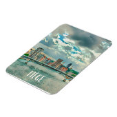 Liège Belgique Photo Vintage Magneet (Linkerzijde)