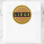Liège City Pride Emblem – Belgian Identity Ronde Sticker (Tas)