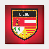 Liège Flag Magneet (Voorkant)