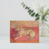 liegende hond | Zygmunt Waliszewski Briefkaart (Staand voorkant)