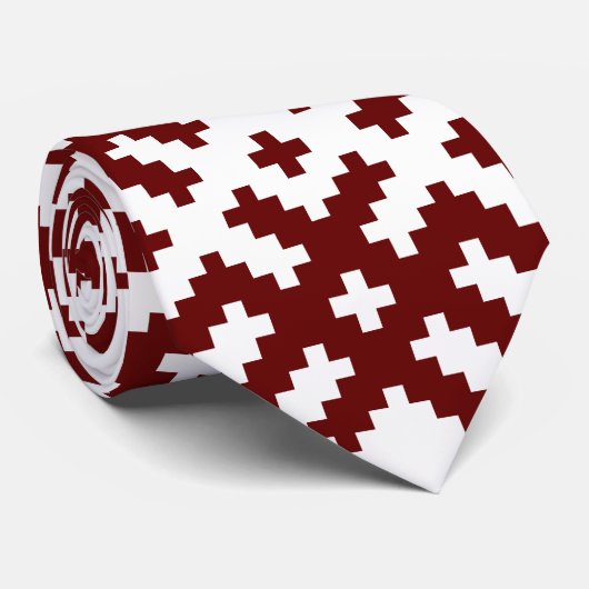 Lielvarde Belt Motif Symbolen Nordic Star Stropdas (Opgerold)