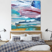 Lienzo Amanecer Rosado II Monticelli Art Canvas Afdruk (Insitu (Slaapkamer))