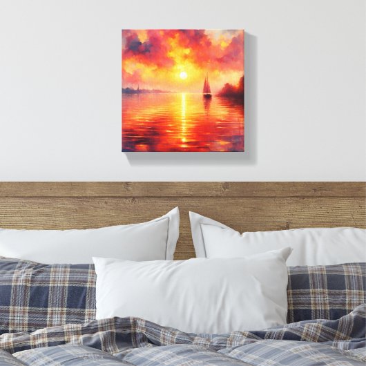 Lienzo Atardecer Canvas Afdruk (Insitu (Slaapkamer))