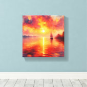 Lienzo Atardecer Canvas Afdruk (Insitu (Houten vloer))