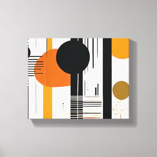Lienzo círculos abstractos canvas afdruk (Voorkant)