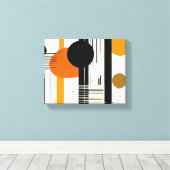 Lienzo círculos abstractos canvas afdruk (Insitu (Houten vloer))