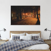 Lienzo Ciudad nocturna  Canvas Afdruk (Insitu (Slaapkamer))