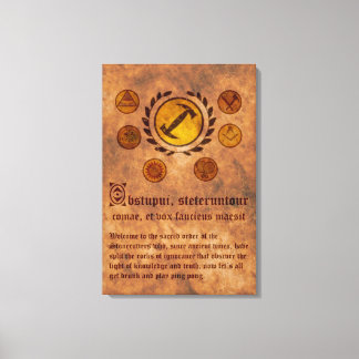 Lienzo Cuadro Los Simpsons Magios stonecutters Canvas Afdruk