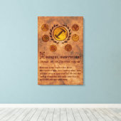 Lienzo Cuadro Los Simpsons Magios stonecutters Canvas Afdruk (Insitu (Houten vloer))