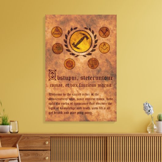 Lienzo Cuadro Los Simpsons Magios stonecutters Canvas Afdruk (Insitu (Woonkamer))