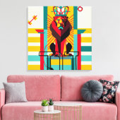 Lienzo David Canvas Afdruk (Insitu (Woonkamer))