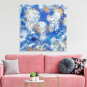 Lienzo De Imitación YHWH יהוה‎- Yud Hei Wav Hei Canvas Afdruk (Insitu (Woonkamer))