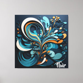 Lienzo Decorativo Biodiversidad Marina Fluir Canvas Afdruk