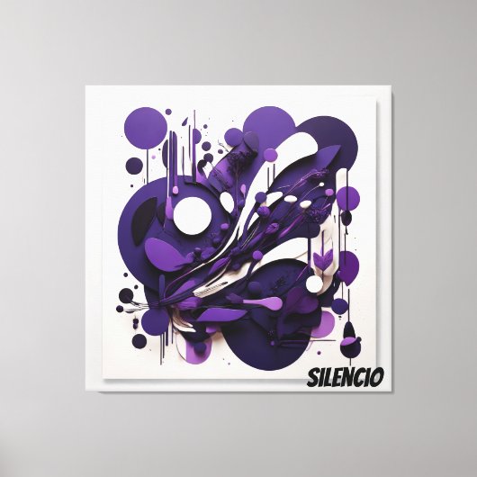 Lienzo Decorativo Biodiversidad Nocturna Silencio Canvas Afdruk (Voorkant)