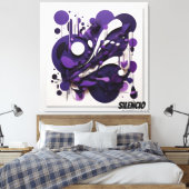 Lienzo Decorativo Biodiversidad Nocturna Silencio Canvas Afdruk (Insitu (Slaapkamer))