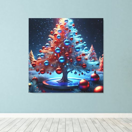 Lienzo Decorativo navidad 1 - 002 Canvas Afdruk (Insitu (Houten vloer))