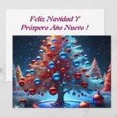 Lienzo Decorativo navidad 1 - 002 Kaart (Voorkant / Achterkant)