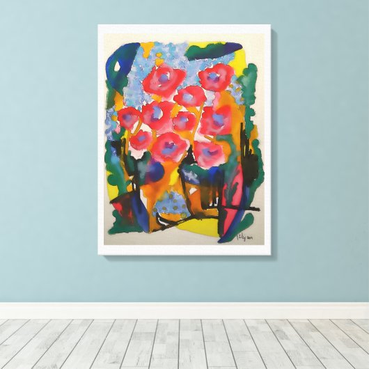 LIENZO IMG SWEETY PINK CANVAS AFDRUK (Insitu (Houten vloer))