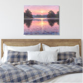 Lienzo Lake During Dusk Canvas Afdruk (Insitu (Slaapkamer))
