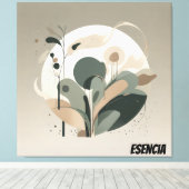 Lienzo Minimal Biodiversidad Esencia Canvas Afdruk (Insitu (Houten vloer))