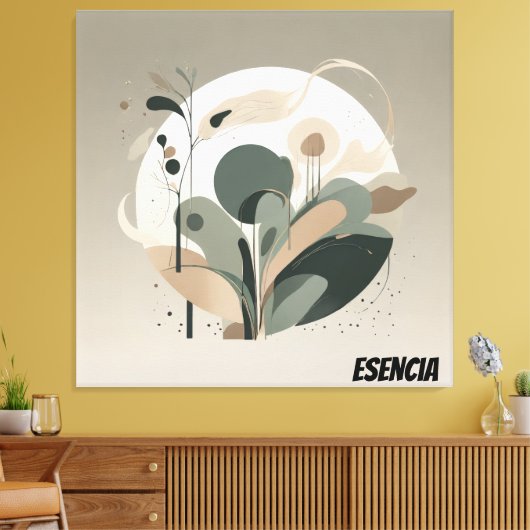 Lienzo Minimal Biodiversidad Esencia Canvas Afdruk (Insitu (Woonkamer))