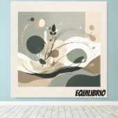 Lienzo Minimal Equilibrio y Naturaleza Canvas Afdruk (Insitu (Houten vloer))