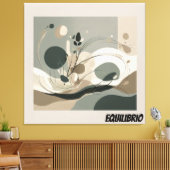 Lienzo Minimal Equilibrio y Naturaleza Canvas Afdruk (Insitu (Woonkamer))