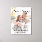 Lienzo Welcome sign wedding modern text Canvas Afdruk (Voorkant)