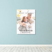 Lienzo Welcome sign wedding modern text Canvas Afdruk (Insitu (Houten vloer))