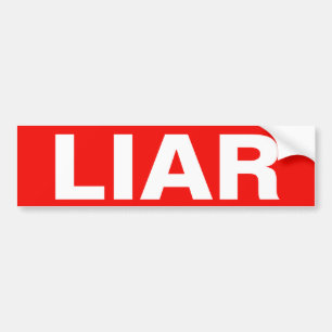 LIER BUMPERSTICKER