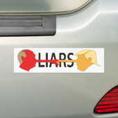 Lieren (wit) bumpersticker (Op auto)