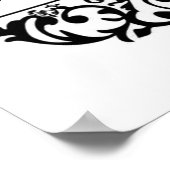 Lierlijst frame met gepersonaliseerde naam poster (Hoek)