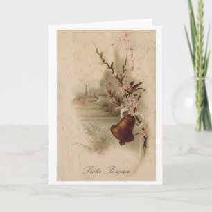 Lieta Pasqua! De vintage Italiaanse Kaart van