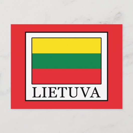 Lietuva Briefkaart (Voorkant)