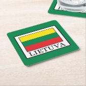 Lietuva Kartonnen Onderzetters (Schuin)