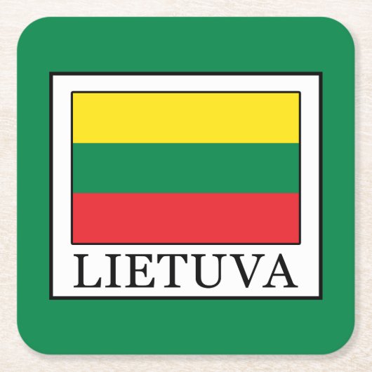 Lietuva Kartonnen Onderzetters (Voorkant)
