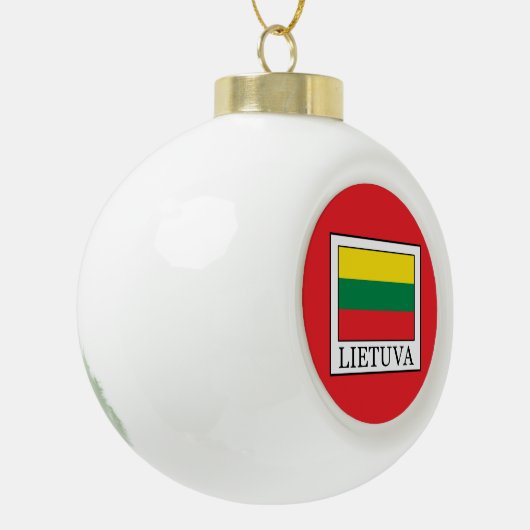 Lietuva Keramische Bal Ornament (Links)