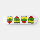 Lietuva, Letland, symbool latvija Persoonlijk Skateboard (Horizontaal)