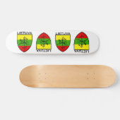 Lietuva, Letland, symbool latvija Persoonlijk Skateboard (Horizontaal)