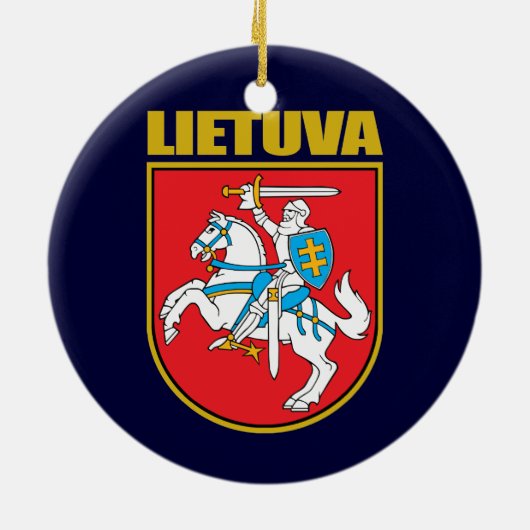 Lietuva (Litouwen) COA Keramisch Ornament (Achterkant)